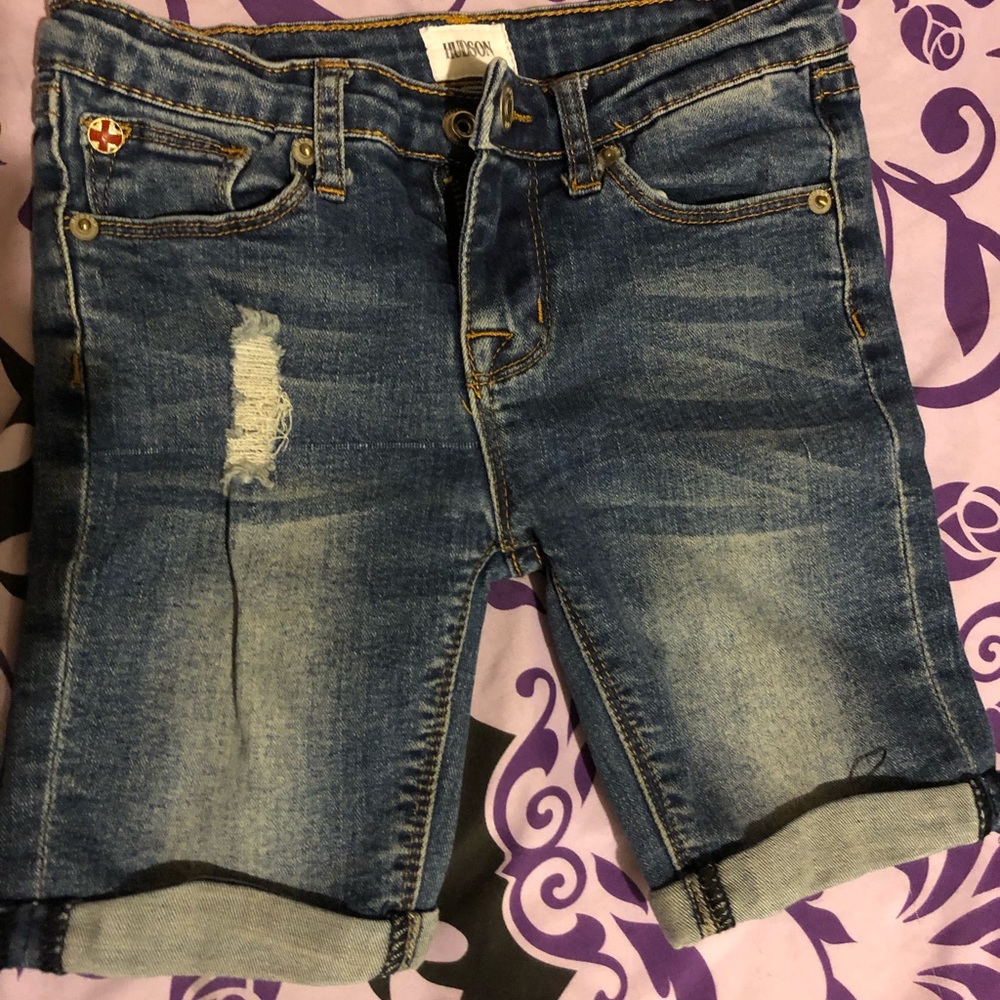 Hudson distressed Bermuda shorts